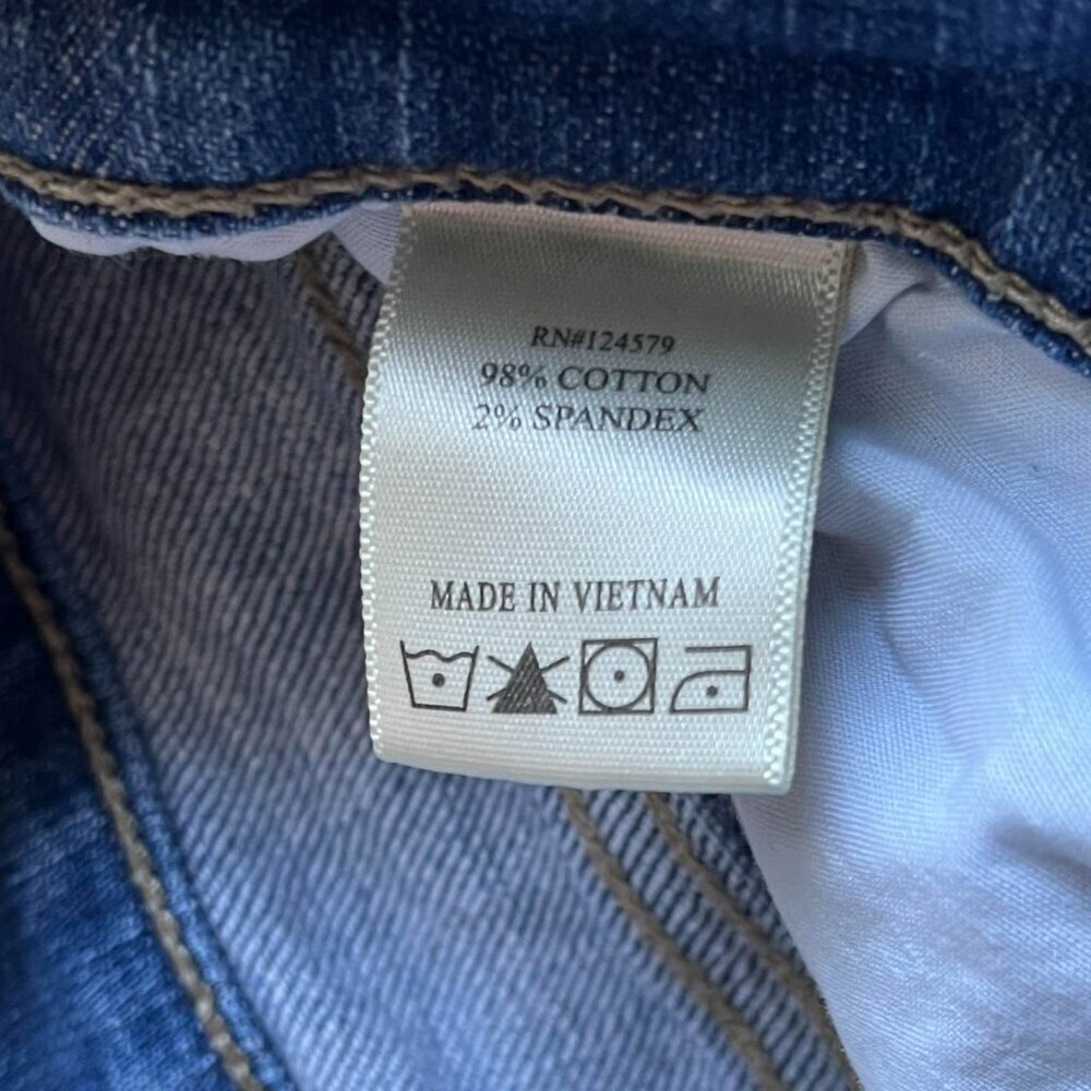 Altar'd State Blue Distressed Denim Shorts Size 11 Coquette Denim Festival Jorts - Picture 4 of 4